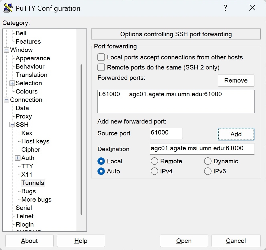 PuTTY image